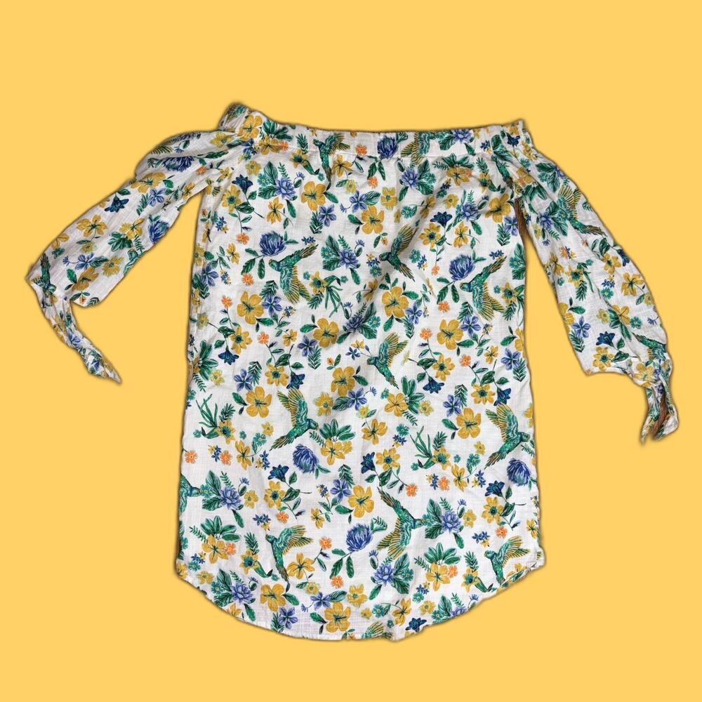 Old Navy Vibrant Floral Off Shoulder Shift Dress Women's Medium